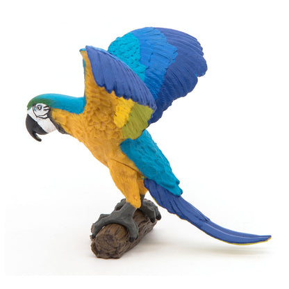 PAPO Wild Animal Kingdom Blue Ara Parrot Toy Figure, Multi-colour (50235)