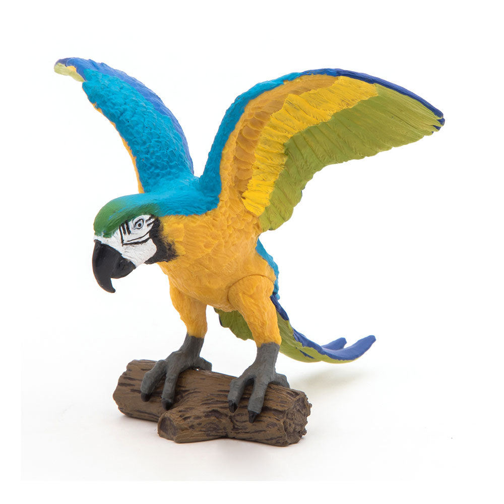 PAPO Wild Animal Kingdom Blue Ara Parrot Toy Figure, Multi-colour (50235)