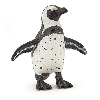PAPO Marine Life African Penguin Toy Figure, White/Black (56017)
