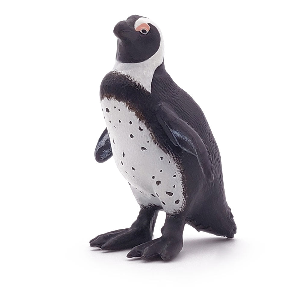 PAPO Marine Life African Penguin Toy Figure, White/Black (56017)