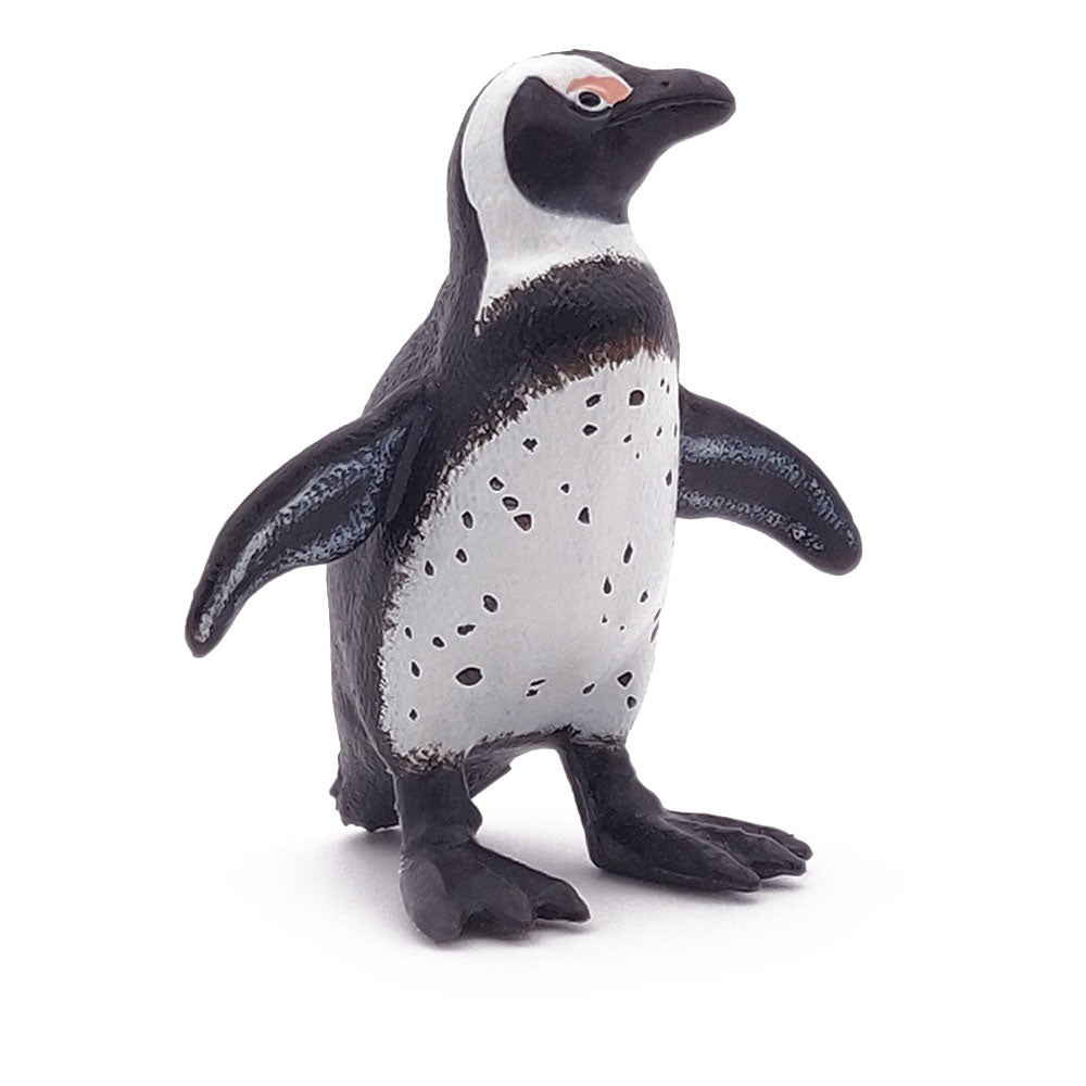 PAPO Marine Life African Penguin Toy Figure, White/Black (56017)