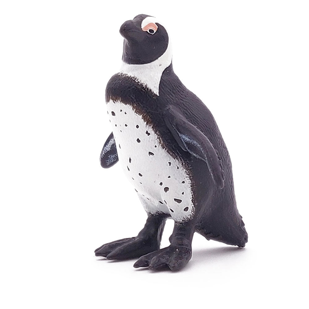 PAPO Marine Life African Penguin Toy Figure, White/Black (56017)