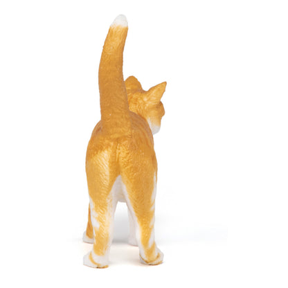 PAPO Dog and Cat Companions Red Cat Toy Figure, Red/White (54031)