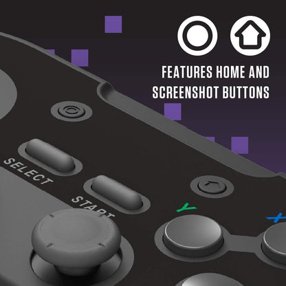 Retro-Bit Legacy16 2.4 Ghz Wireless Controller for SNES, Switch, PC, Mac, Raspberry Pi and Steam - Onyx Black (Nintendo Switch//