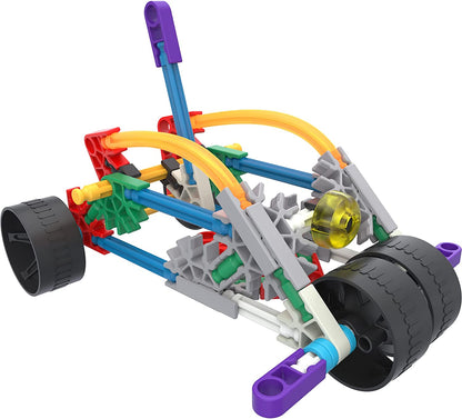 K'NEX 80206 Beginner Building Set, Build 10 3D Models, Educational Toys, 125 Piece Stem Learning Kit, Engineering for Kids, Colourful Construction Toy for Children Aged 7 +