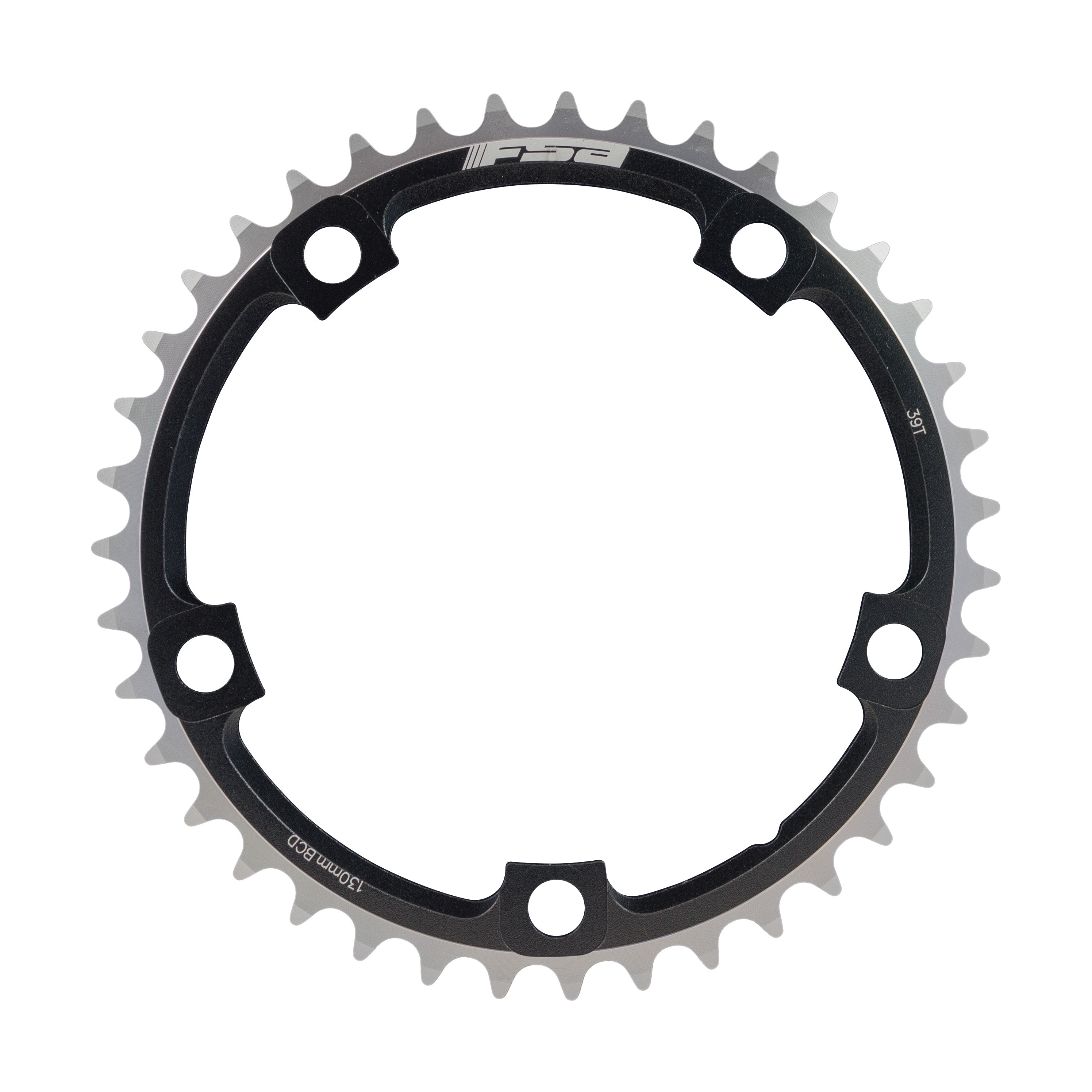 FSA Unisex's Super Road N10/11 130BCD Chainring-Black, 130 x 39t