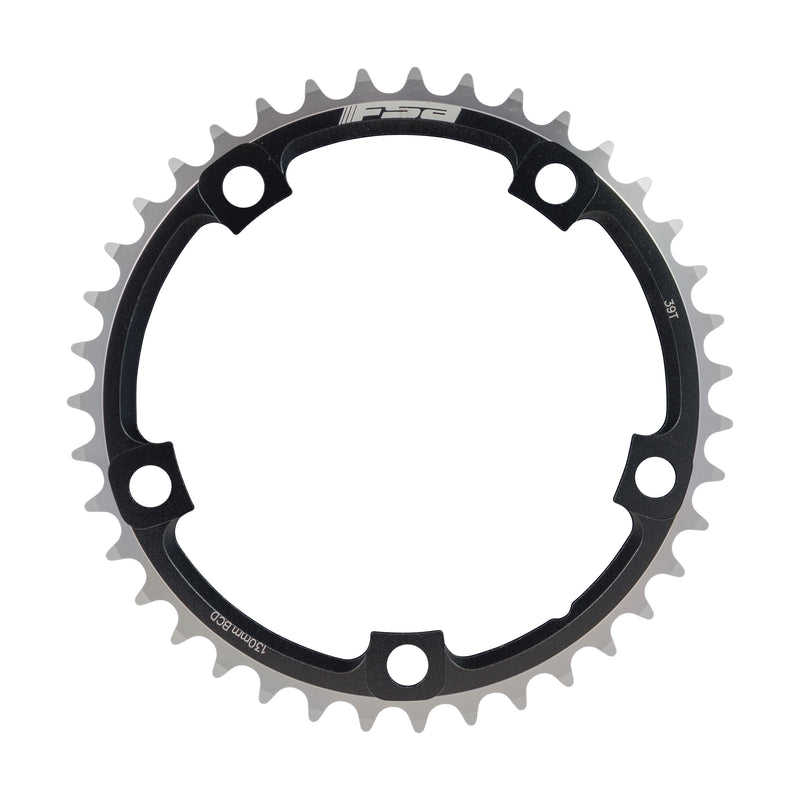 FSA Unisex's Super Road N10/11 130BCD Chainring-Black, 130 x 39t