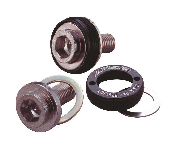 FSA Unisex's Self Extracting JIS Steel Crank Bolt, Black, Size M8