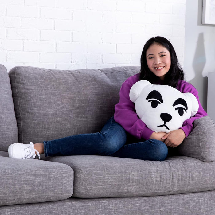 TOMY Games Club Mocchi Mocchi T12415 KK Slider, Merchandise, Bedroom Accessories, Animal Crossing Cushion for Boys and Girls Aged 3 Years and Older, 15 Inch Plush Toy, Multi