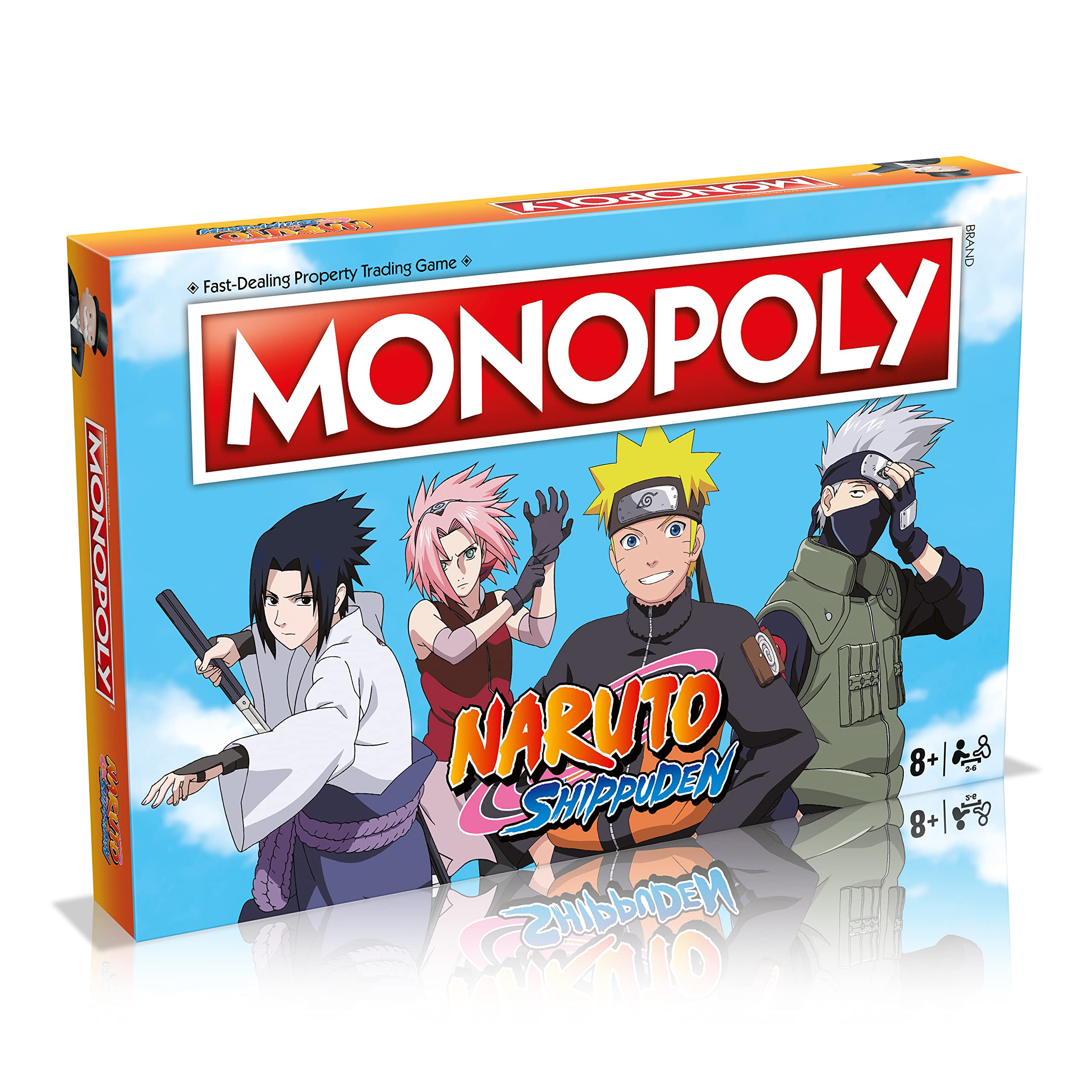 Winning Moves Monopoly Naruto Board Game, Multicolor, Talla única (WM00167-EN1