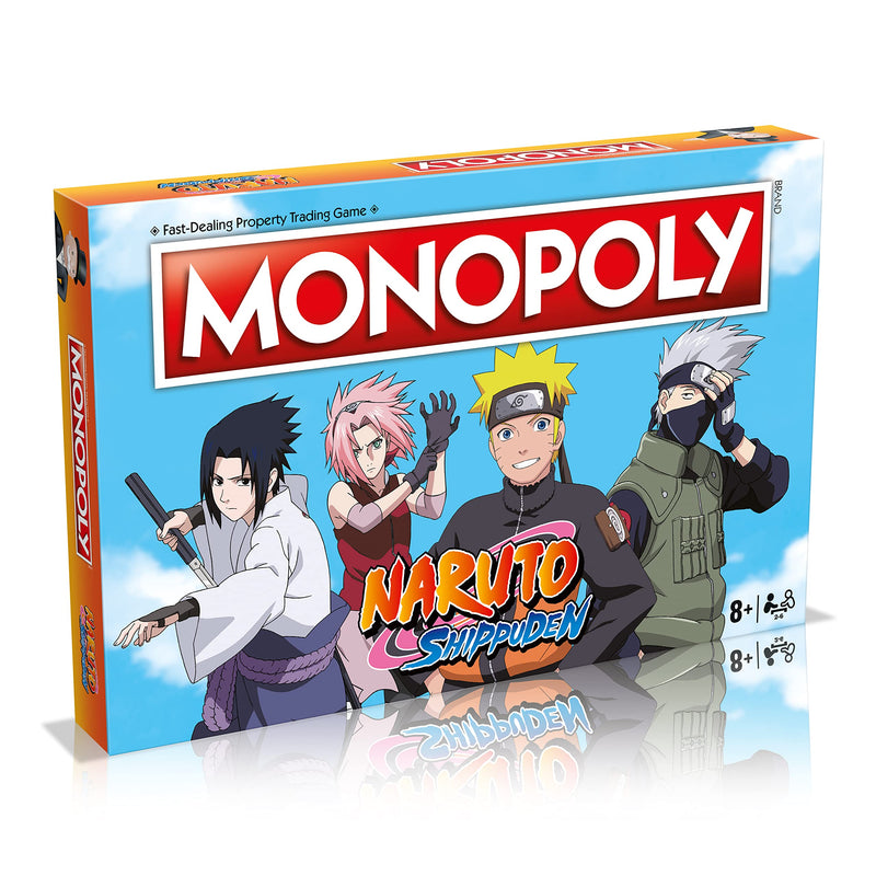 Winning Moves Monopoly Naruto Board Game, Multicolor, Talla única (WM00167-EN1