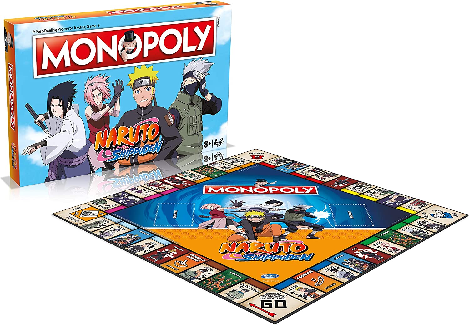 Winning Moves Monopoly Naruto Board Game, Multicolor, Talla única (WM00167-EN1