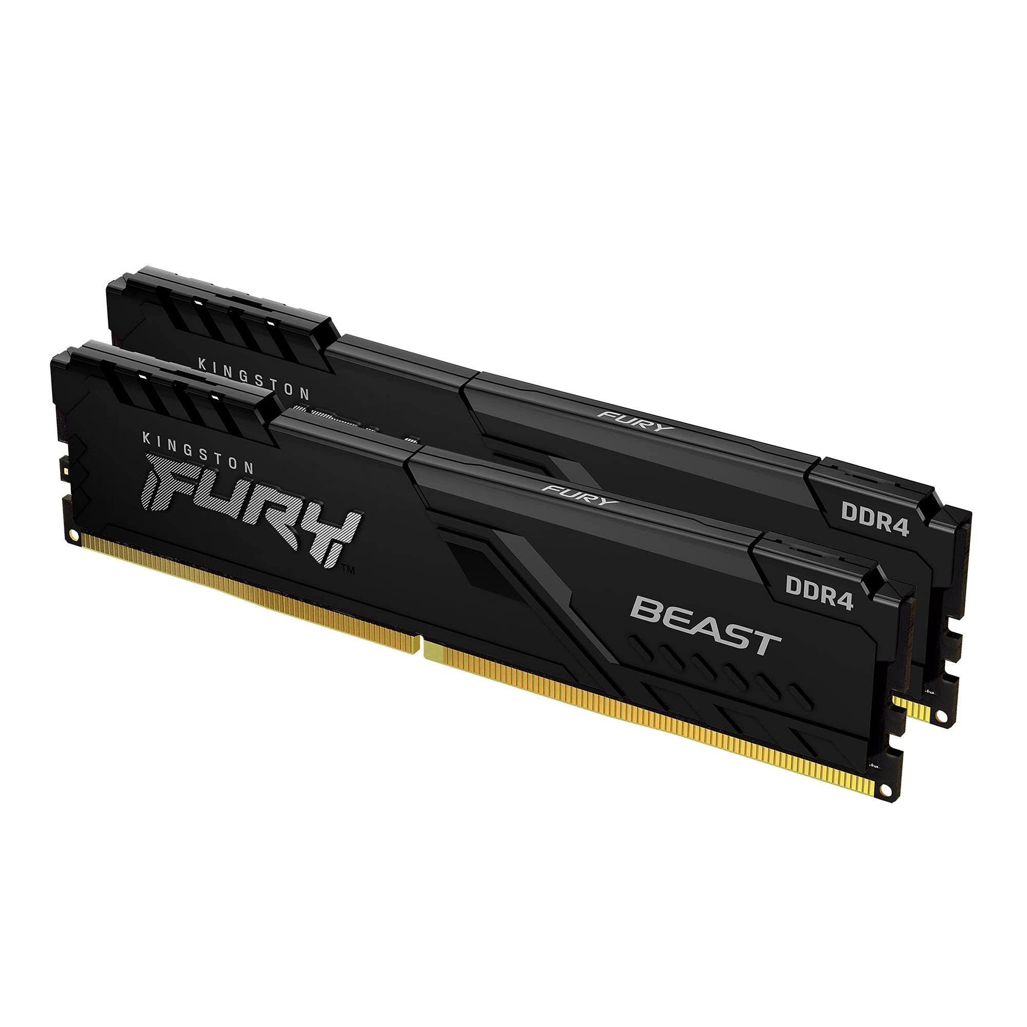 Kingston FURY Beast 16GB (2x8GB) 3600MHz DDR4 CL17 Desktop Memory Kit with 2 KF436C17BBK2/16