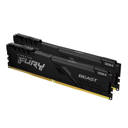 Kingston FURY Beast 16GB (2x8GB) 3600MHz DDR4 CL17 Desktop Memory Kit with 2 KF436C17BBK2/16