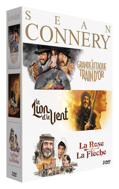 Coffret Sean Connery : La Rose et La Fleche / Le Lion Et Le Vent / La Grande Attaque Du Train D'Or