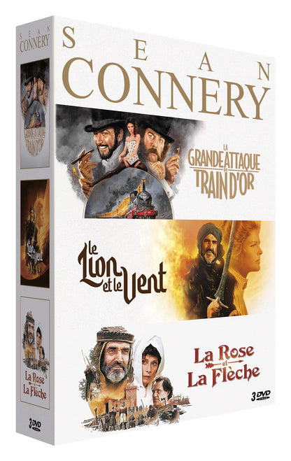 Coffret Sean Connery : La Rose et La Fleche / Le Lion Et Le Vent / La Grande Attaque Du Train D'Or