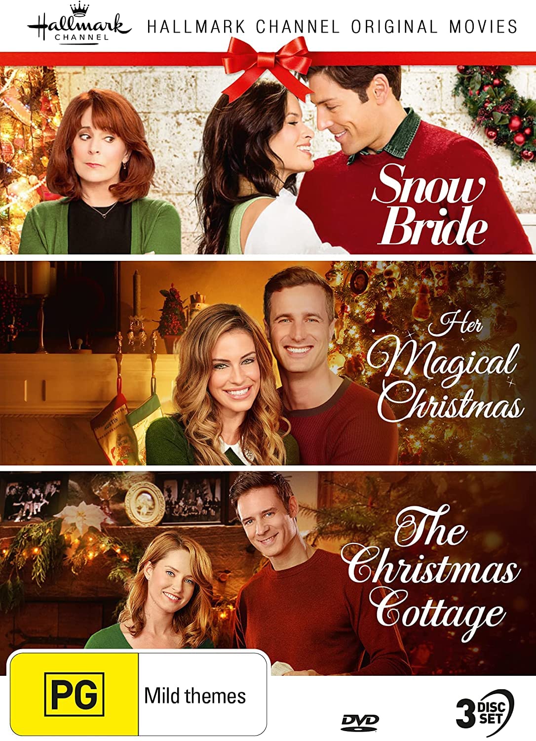 Hallmark Christmas 3 Film Collection (Snow Bride / Her Magical Christmas / The Christmas Cottage