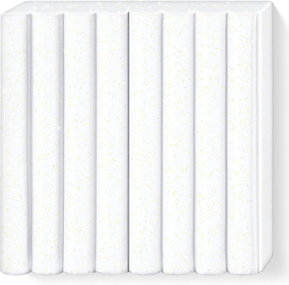 Fimo Kids Modelling Clay, Glitter White, 42 g