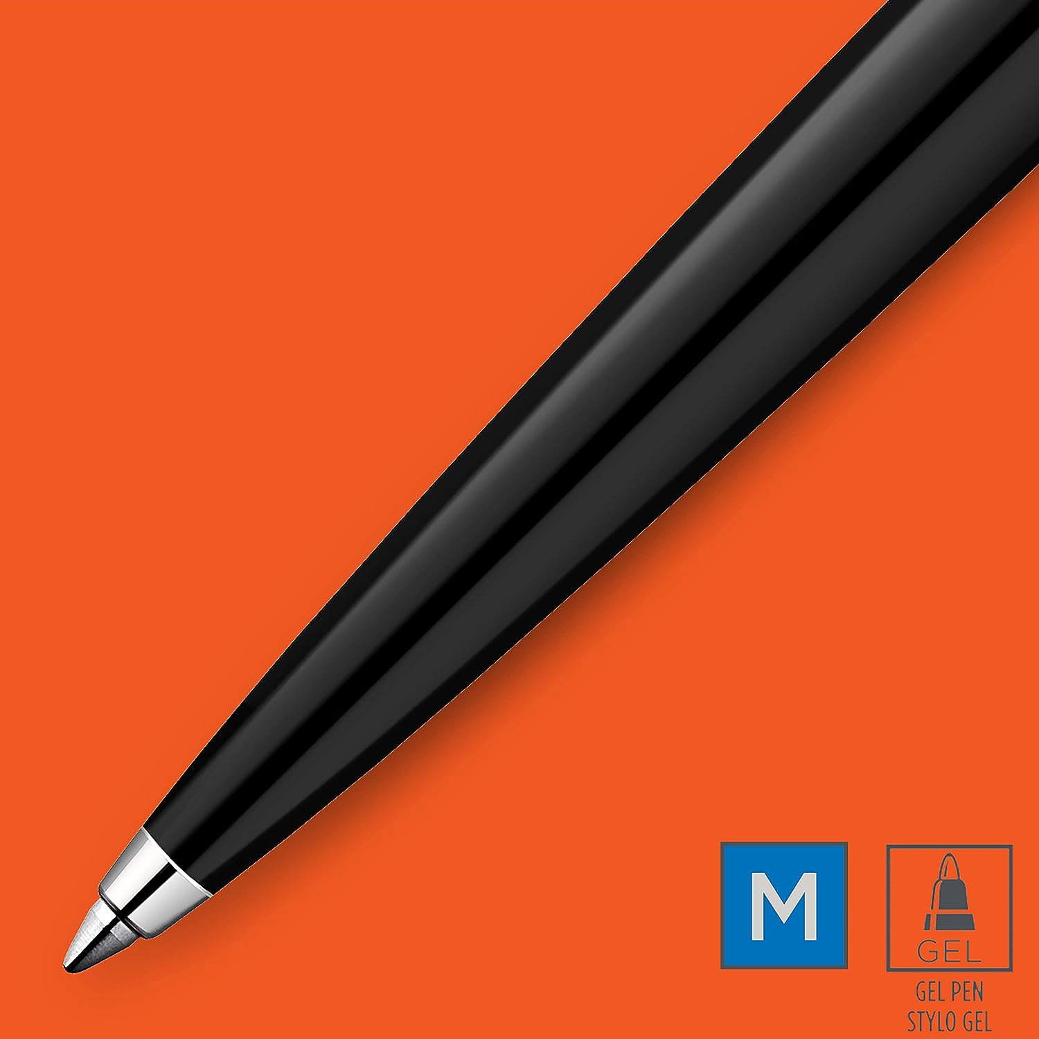 Parker Jotter Originals Gel Pen |Classic Black Finish | Medium Point (0.7 mm) | Blue Ink
