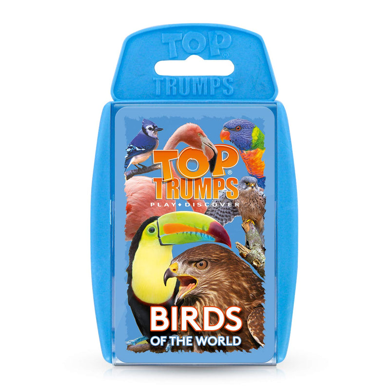 Top Trumps Birds of The World Classics Card Game, Discover Some Interesting Facts in This Educational Packed Game Including The Blue Jay’s Wingspan, 2 Plus Players Makes a Great Gift for Ages 6 Plus