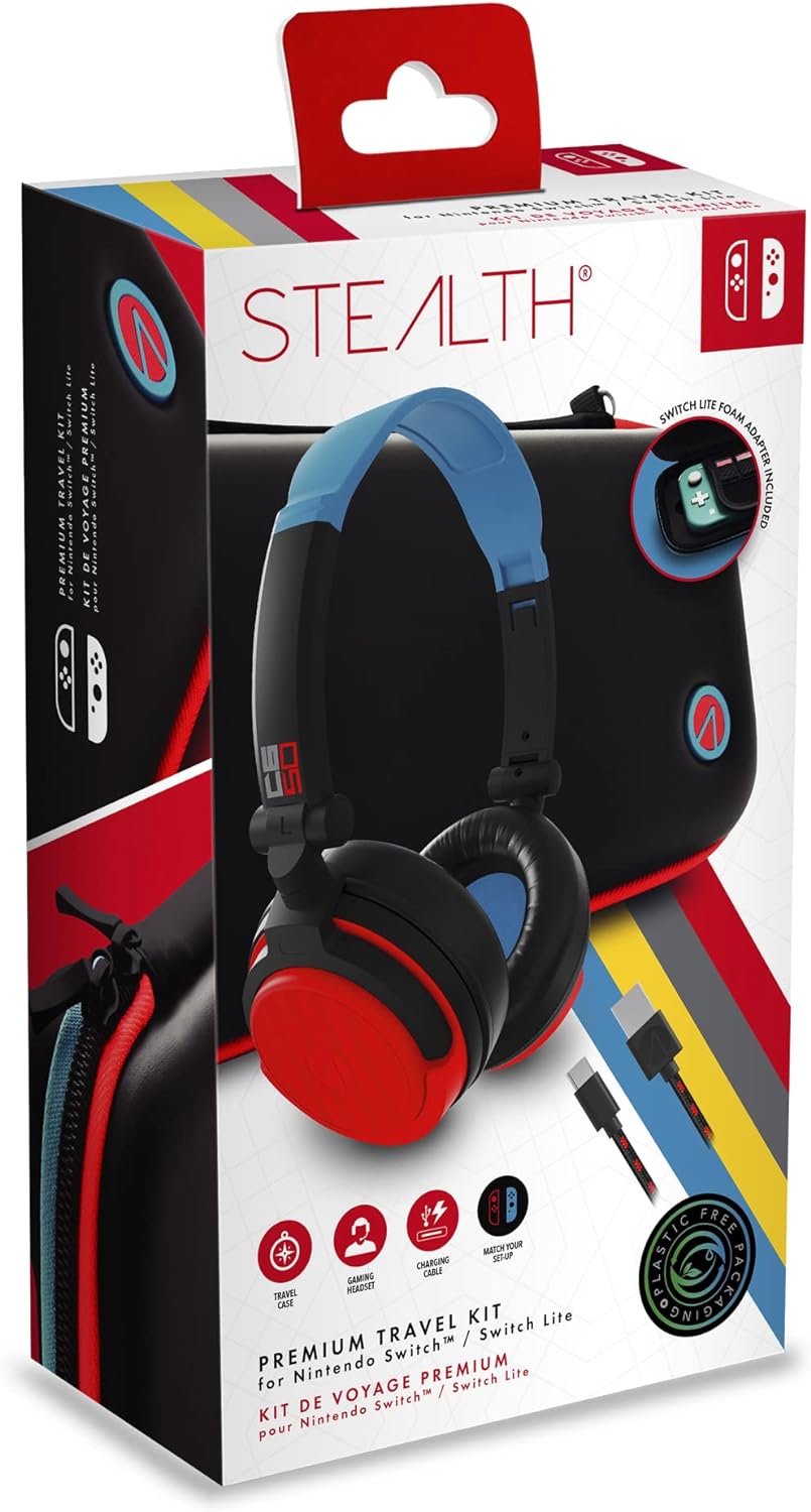 Stealth Premium Travel Accessory Kit for Nintendo Switch & Switch Lite