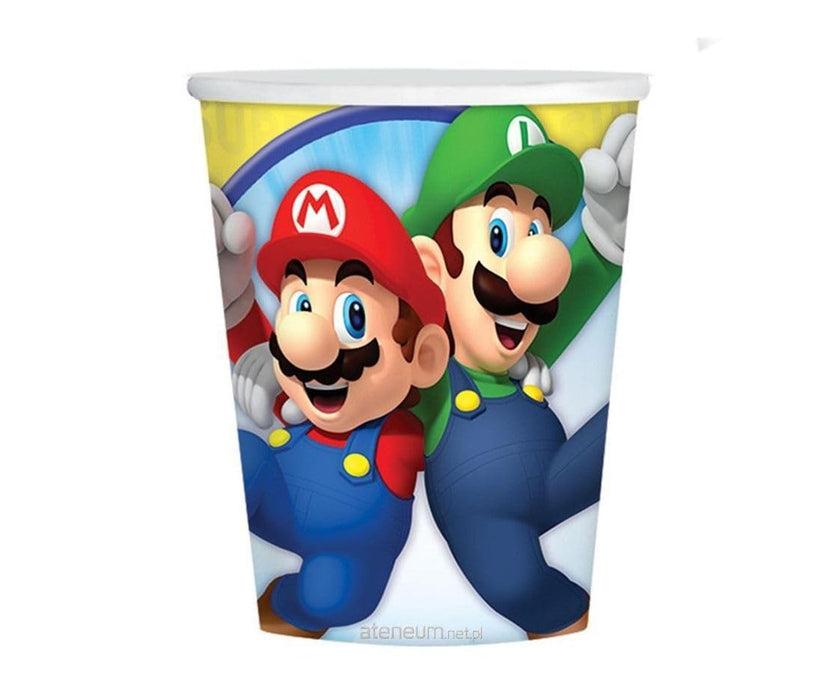 amscan 8 Gobelets Super Mario 250 ml