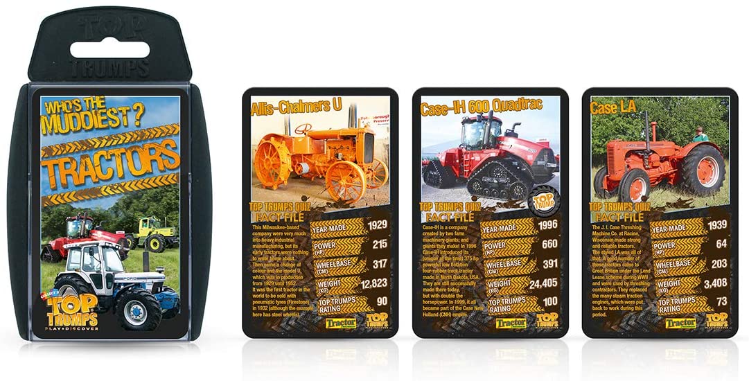 Top Trumps Juego de Cartas Specials Top 30 Tractors, descubre Datos interesantes en Este Juego Educativo Lleno Incluyendo Cuando se Hizo el Ford MOM/H, 2 Jugadores más es un Gran Regalo para Mayores