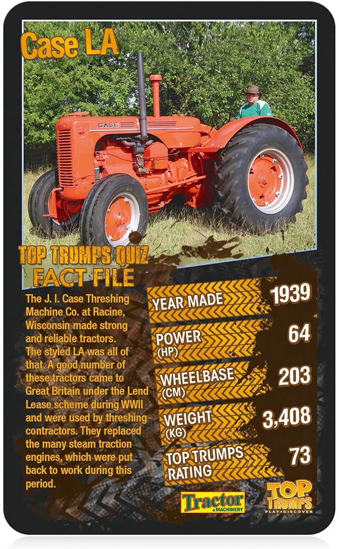 Top Trumps Juego de Cartas Specials Top 30 Tractors, descubre Datos interesantes en Este Juego Educativo Lleno Incluyendo Cuando se Hizo el Ford MOM/H, 2 Jugadores más es un Gran Regalo para Mayores