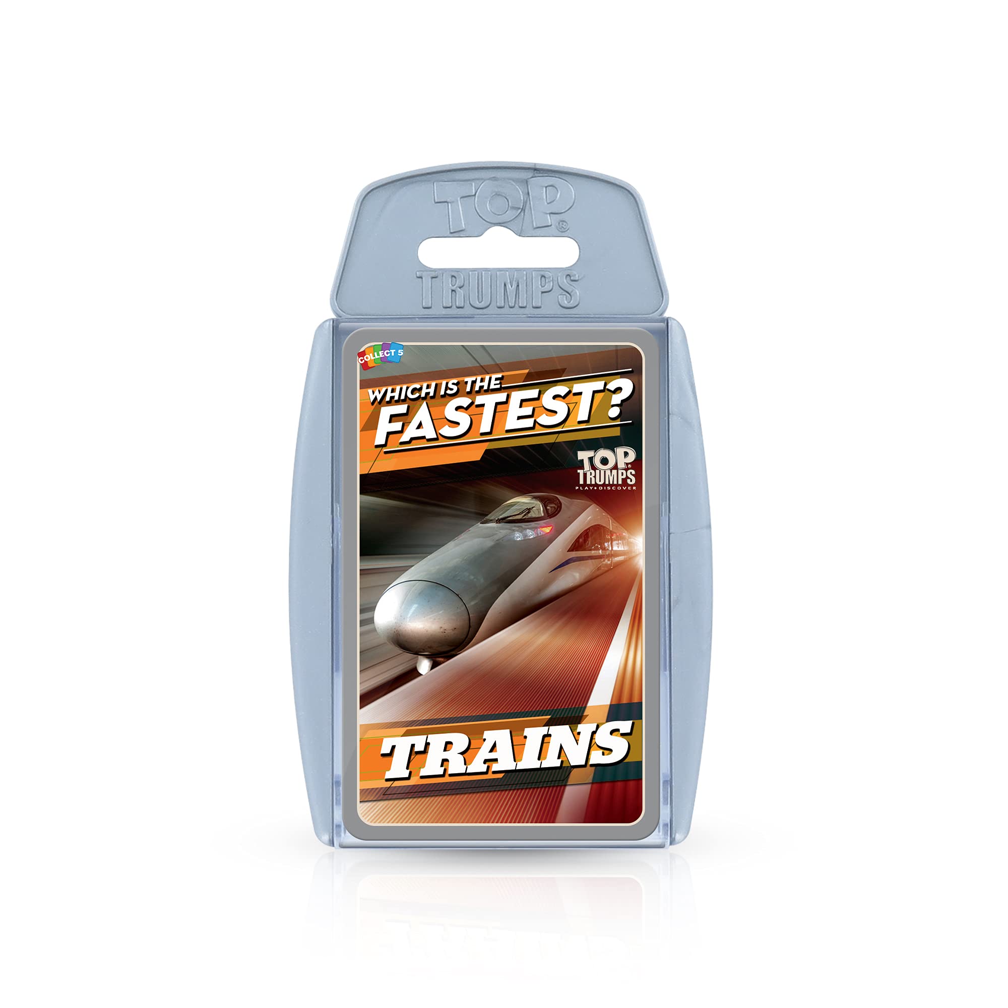 Top Trumps Trains Classics Kartenspiel, erfahren Sie mehr über die Londoner U-Bahn, die Deutschen Eiszüge und Peking Shanghai in diesem pädagogischen Spiel, Geschenk und Spielzeug für Jungen und
