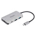 Targus USB-C Multi-Port Hub with 2x USB-A and 2x USB-C Ports with 100W PD Pass-Thru, Gray (ACH228EU