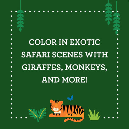 Coloring Book with Stickers Wild World