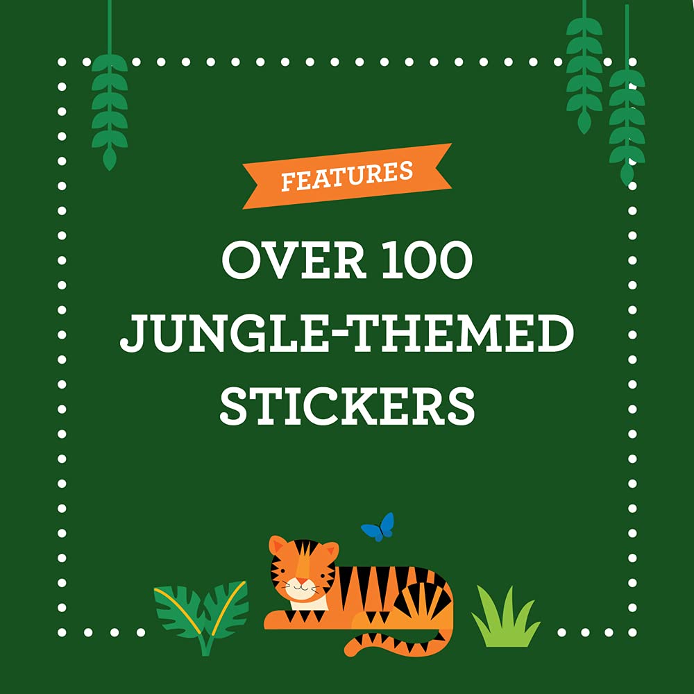 Coloring Book with Stickers Wild World