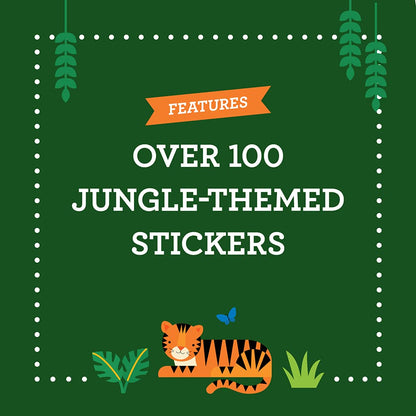 Coloring Book with Stickers Wild World