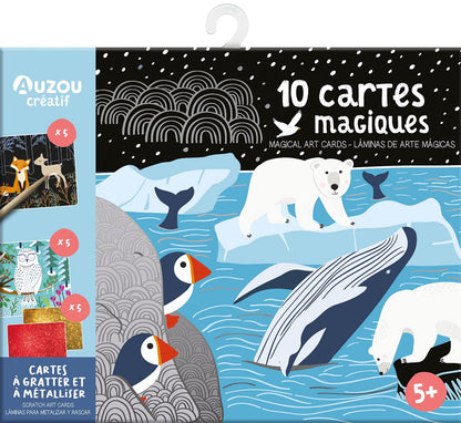 MA POCHETTE D'ARTISTE - 10 CARTES MAGIQUES - CARTES À GRATTER ET À MÉTALLISER