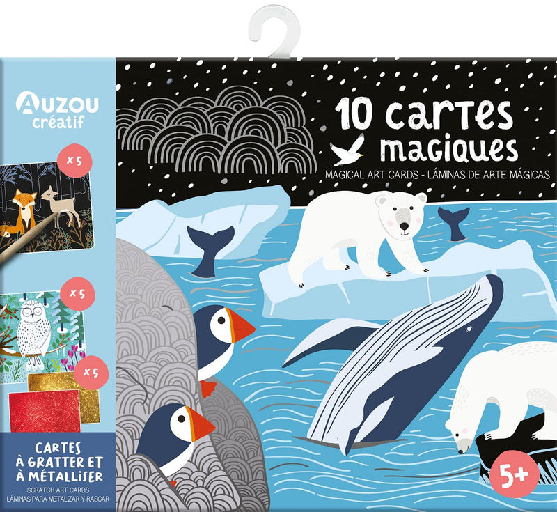 MA POCHETTE D'ARTISTE - 10 CARTES MAGIQUES - CARTES À GRATTER ET À MÉTALLISER