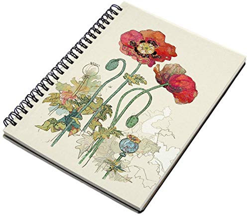 Poppy A6 Spiral Notebook - Bug Art