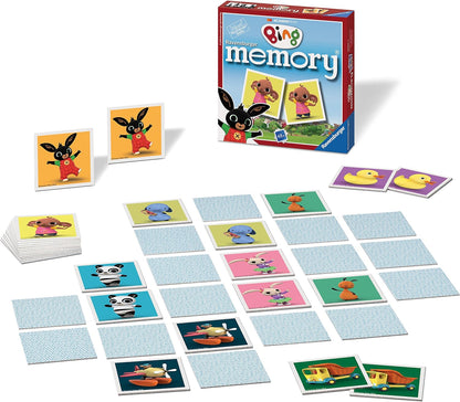 Ravensburger Cbeebies Bing Bunny Mini Memory Matching Picture Snap Pairs Game For Kids Age 3 Years and Up