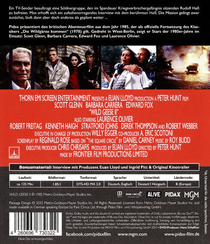Wildgänse 2 - Sie fliegen wieder (Ungekürzte Fassung) (Wild Geese II) / Packender Kult-Abenteuerfilm mit Starbesetzung (Pidax Film-Klassiker)