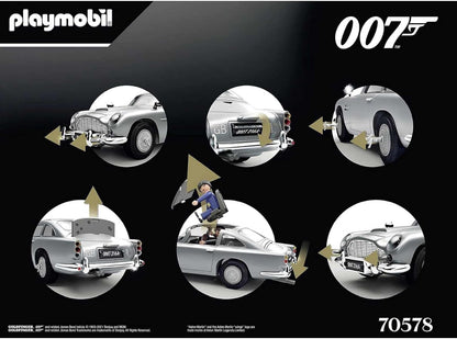 Playmobil 70578 JAMES BOND ASTON MARTIN DB5 - GOLDFINGER EDITION, For James Bond fans, collectors and children aged 5-99