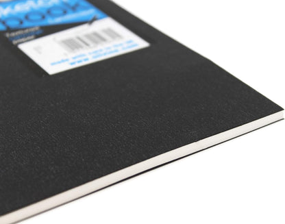 Silvine A5 Portrait Field Sketchbook - 40 Pages (20 Sheets) 140gsm Textured White Cartridge Paper