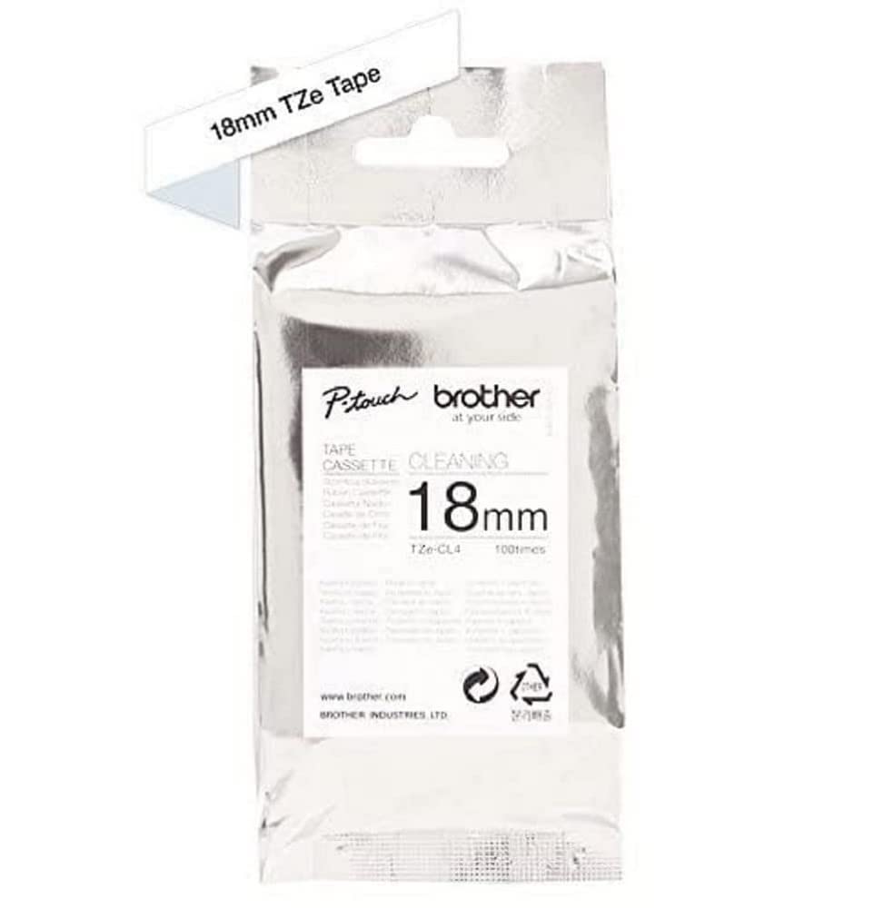 Brother TZe-CL4 - Roll (1.8 cm x 8 m) 1 cassette(s) cleaning tape - for Brother PT-D600, P-Touch PT-3600, D400, D450, D800, E550, P900, P950, P-Touch EDGE PT-P750
