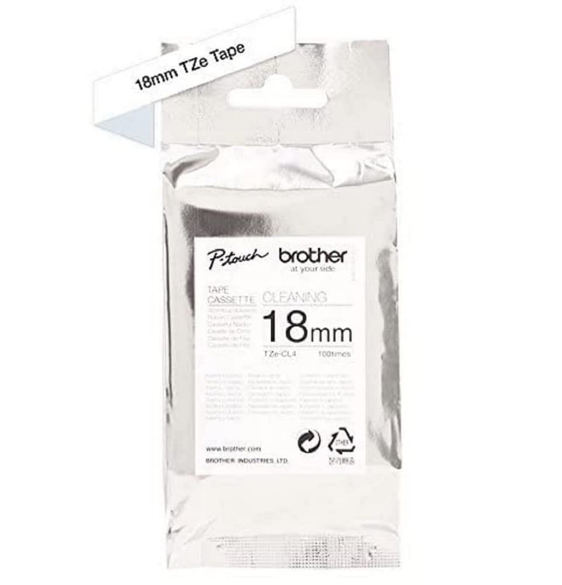 Brother TZe-CL4 - Roll (1.8 cm x 8 m) 1 cassette(s) cleaning tape - for Brother PT-D600, P-Touch PT-3600, D400, D450, D800, E550, P900, P950, P-Touch EDGE PT-P750
