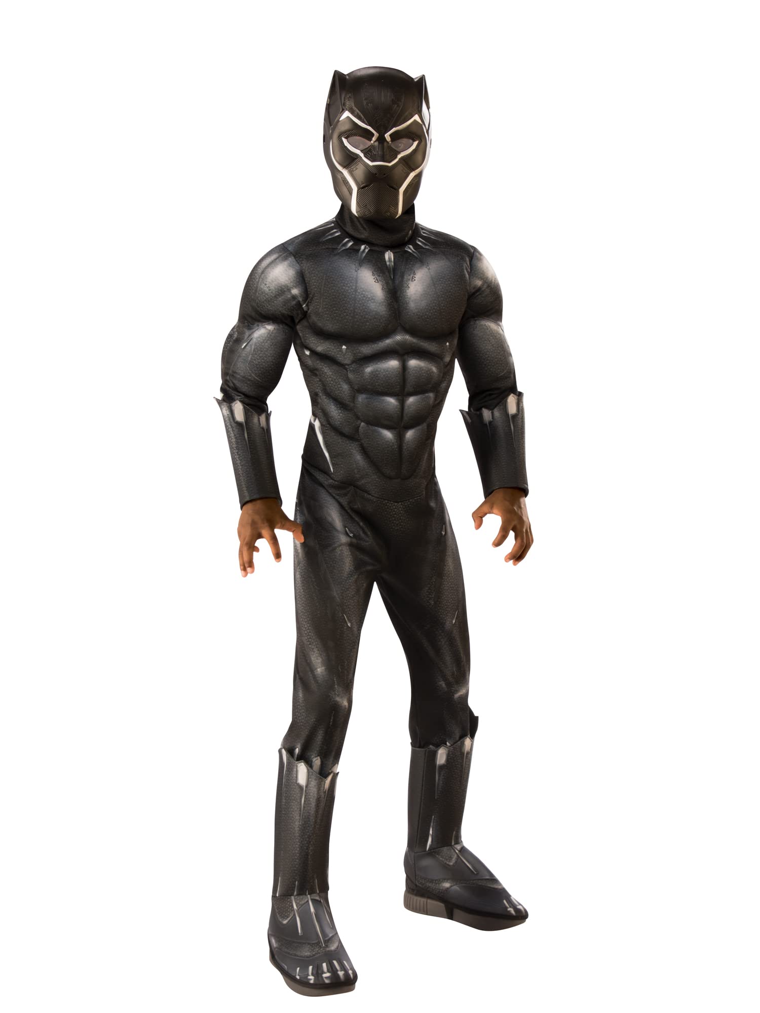 Rubie's Official Marvel Avengers Endgame Black Panther Deluxe Childs Costume, Kids Superhero Fancy Dress