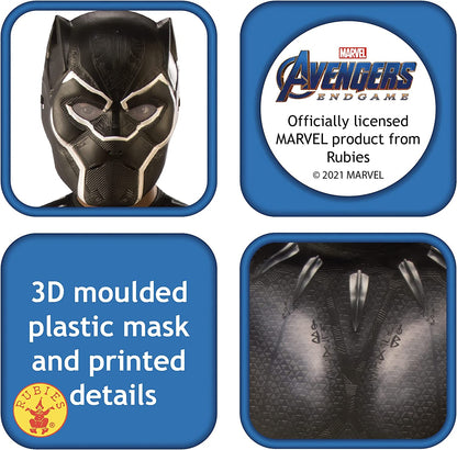 Rubie's Official Marvel Avengers Endgame Black Panther Classic Childs Costume, Kids Superhero Fancy Dress