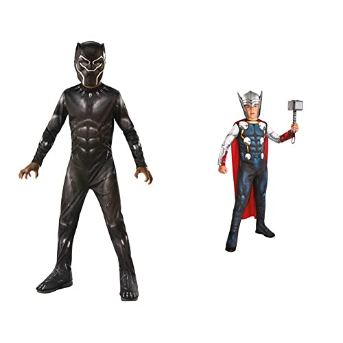 Rubie's Official Marvel Avengers Endgame Black Panther Classic Childs Costume, Kids Superhero Fancy Dress