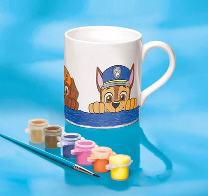 Paw Patrol 720800 geschenkdoos 2 in 1: Mok om in te kleuren motieven en gipsfiguren knutselset