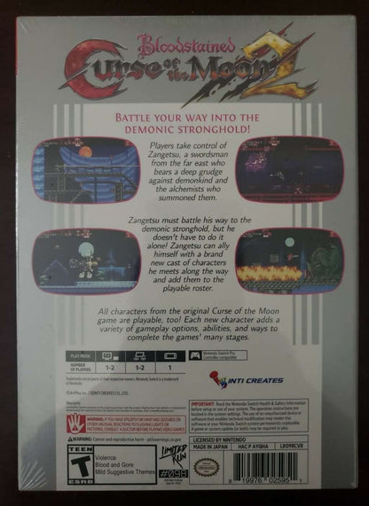 Nintendo Switch - Bloodstained: Curse Of The Moon 2 Classic Edition (Limited Run #98) (Import)