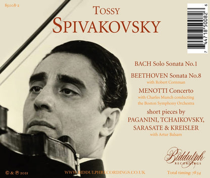 Tossy Spivakovsky Spielt Bach,Beethoven & Menotti