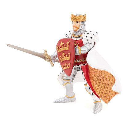 PAPO Fantasy World Red King Arthur Toy Figure, Red/White (39950)