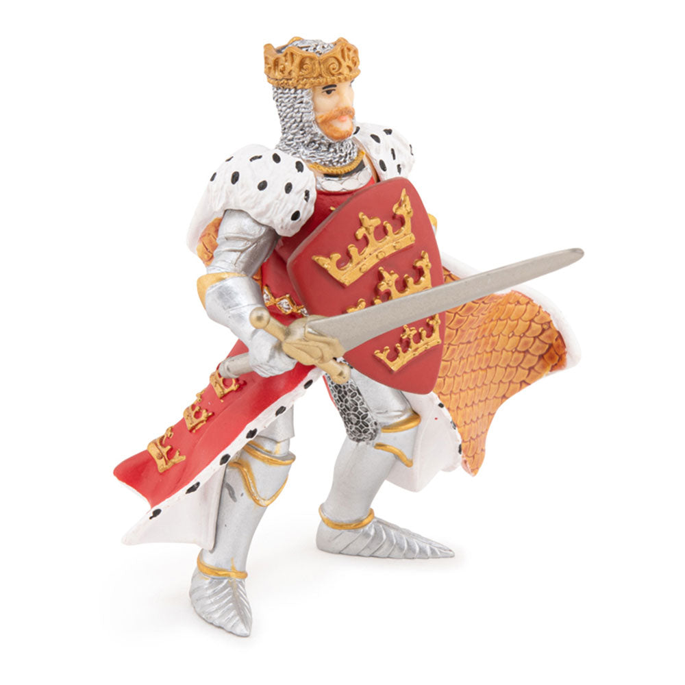 PAPO Fantasy World Red King Arthur Toy Figure, Red/White (39950)